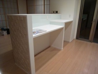 鮮やかな水色のキッチン LIXIL リシェルSIにお取替え 鮮やかな水色のキッチン LIXIL リシェルSIにお取替え